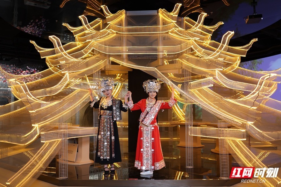 五溪非遗园一角。