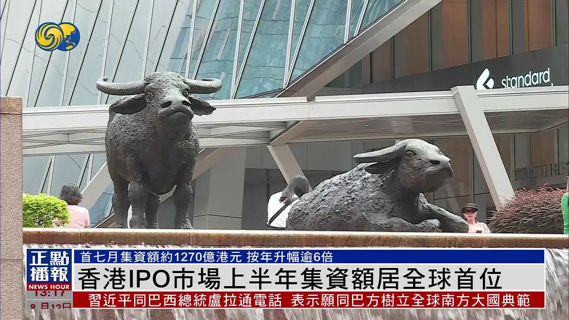 香港IPO市场上半年集资额居全球首位