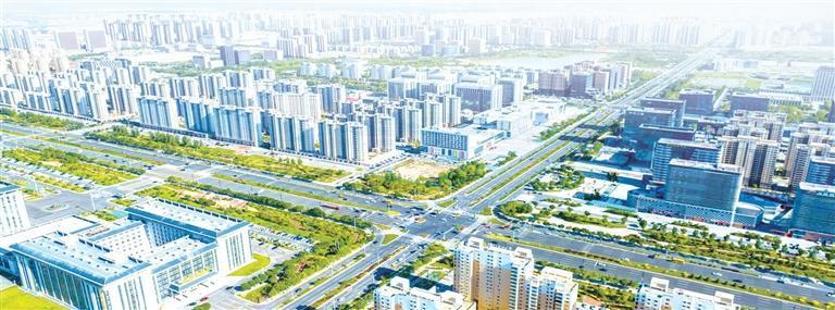 新区鸟瞰图 本版图片均由兰州新区报记者罗晋业摄