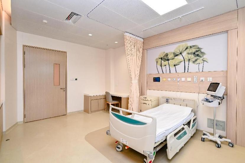 ▲深圳质子治疗中心病房