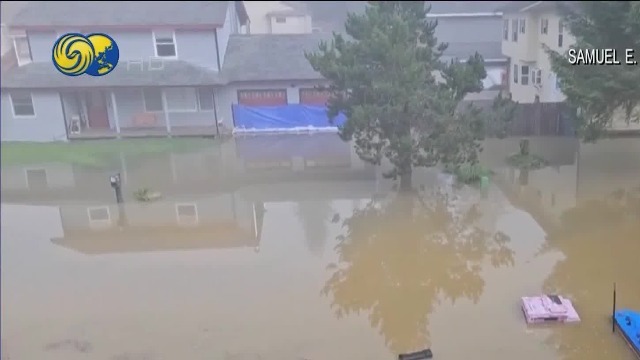 美阿拉斯加首府遭遇破纪录洪水