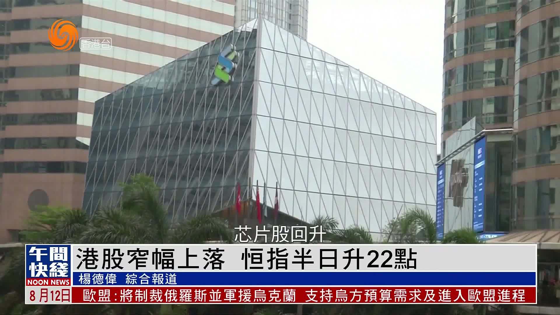 粤语报道｜港股窄幅上落 恒指半日升22点
