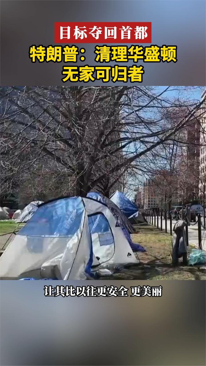 目标夺回首都 特朗普：清理华盛顿无家可归者