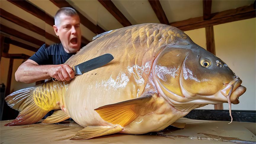 宰杀烹制印度恒河的大鱼，就犹如开盲盒，切开傻眼了