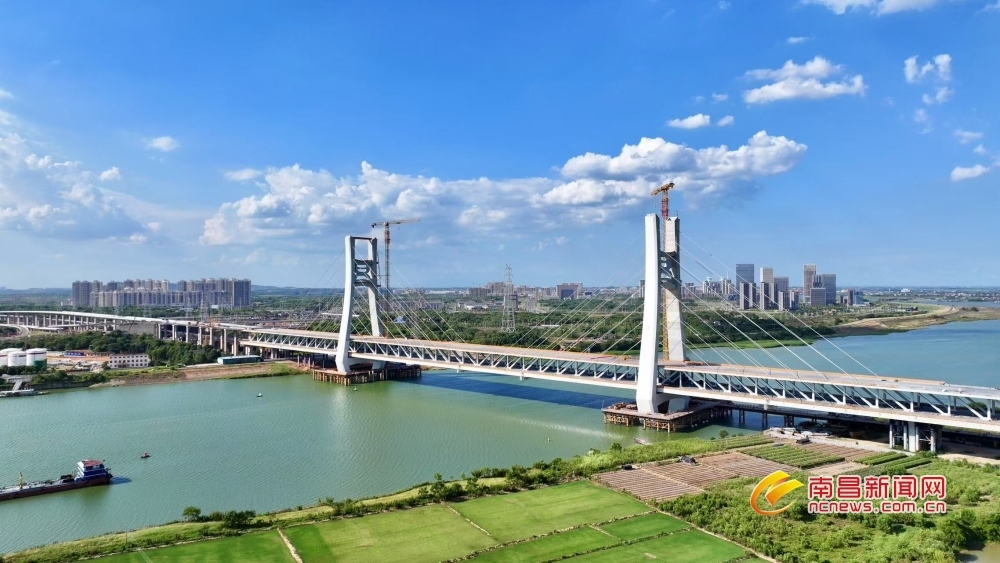 克暑攻坚！南昌隆兴大桥跨赣江西支主桥冲刺年底通车目标（图）