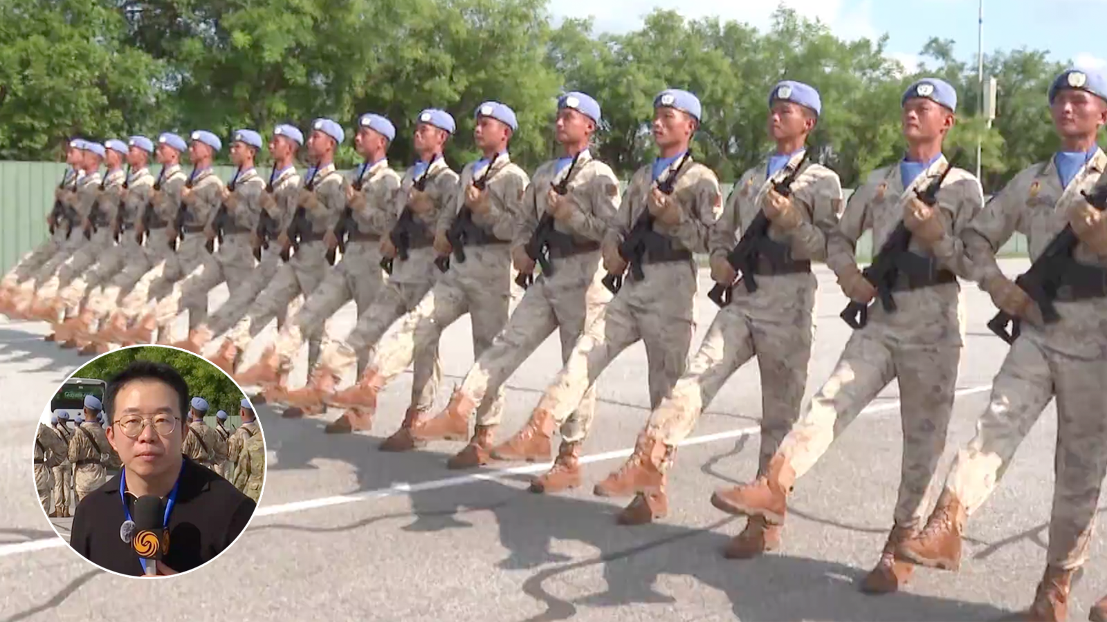 凤凰记者探访阅兵村｜直击“中国蓝盔”独特风采 维和部队首次亮相抗战胜利阅兵场
