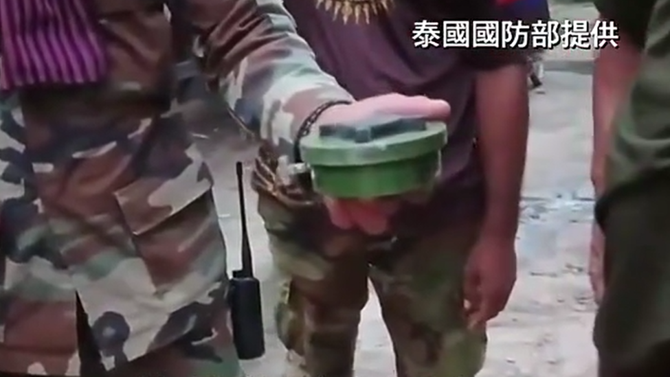 泰方发现柬军在泰国境内埋设地雷视像证据