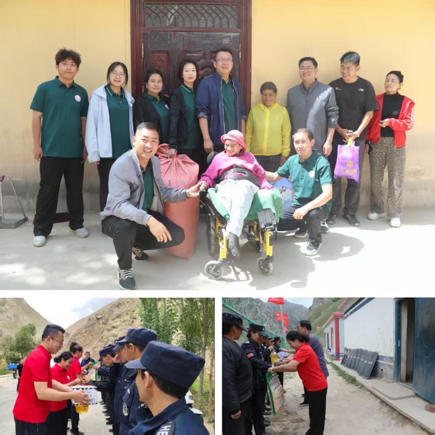 青喀联合实践队暖心慰问困难家庭及边防站