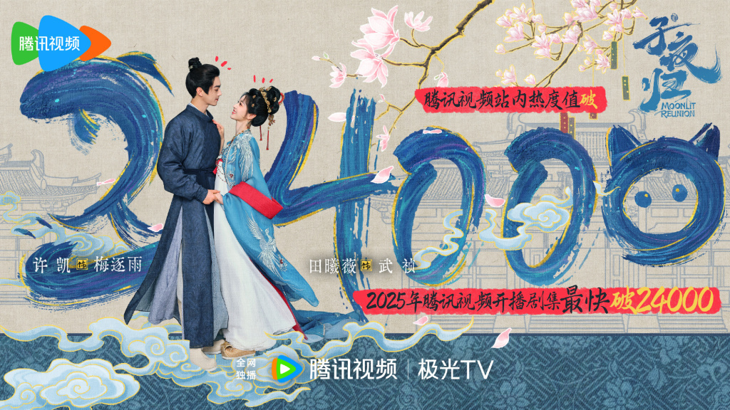 8月18日,首播当天,《子夜归》在腾讯视频站内热度值破24000。