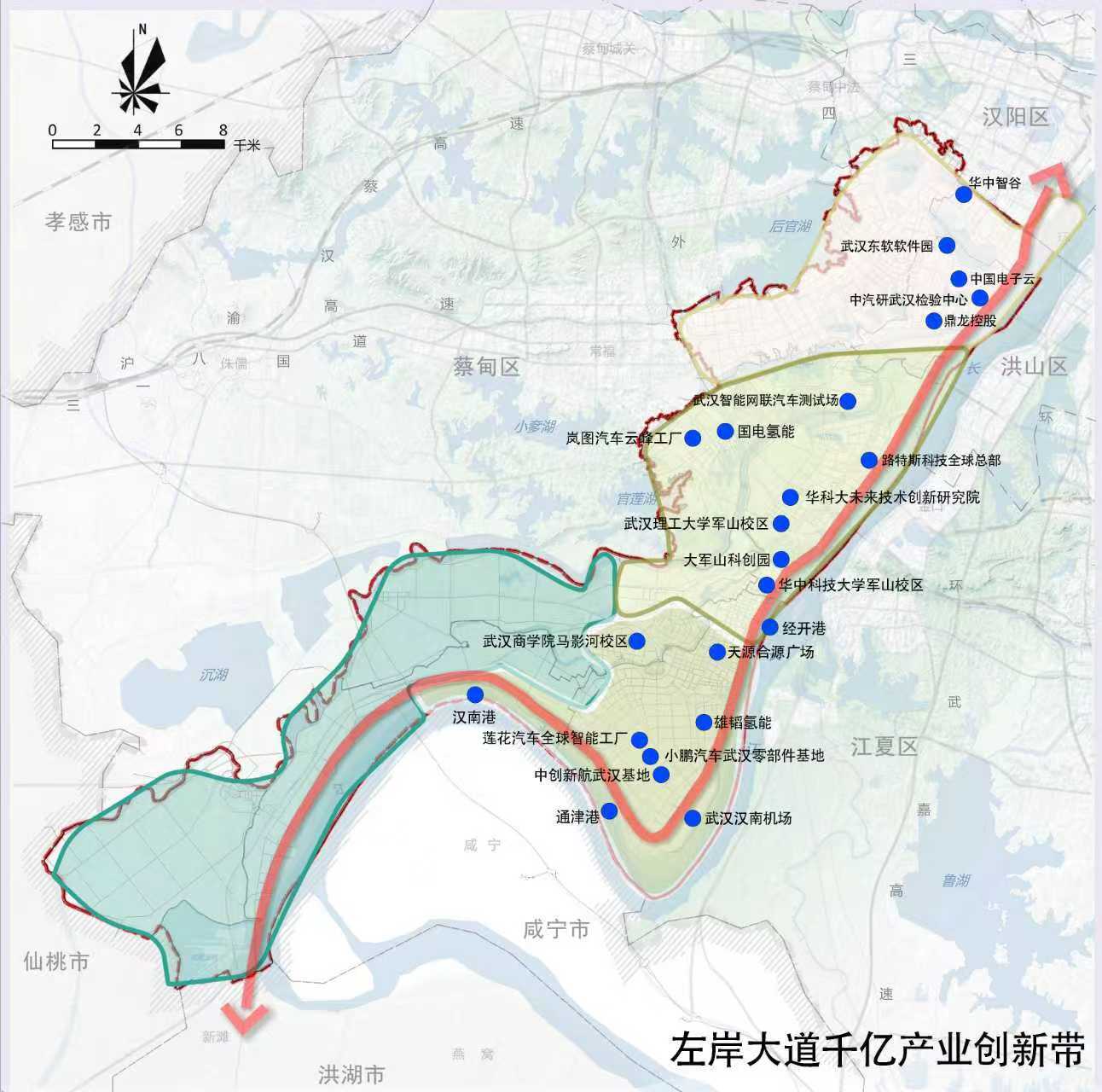 武汉经开区左岸大道（沿江大道）：一条新“千亿大道”的诞生