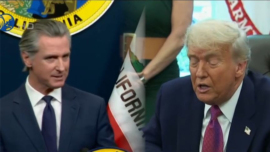 用特朗普的套路对付特朗普？加州州长纽森开怼，支持率紧追哈里斯