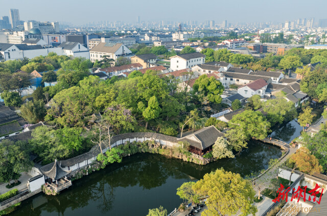 沧浪亭全景。