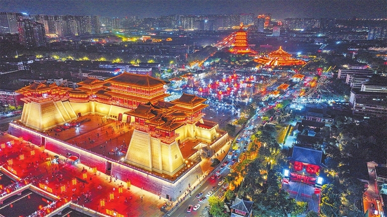 隋唐洛陽(yáng)城應(yīng)天門遺址博物館。倪睿 攝