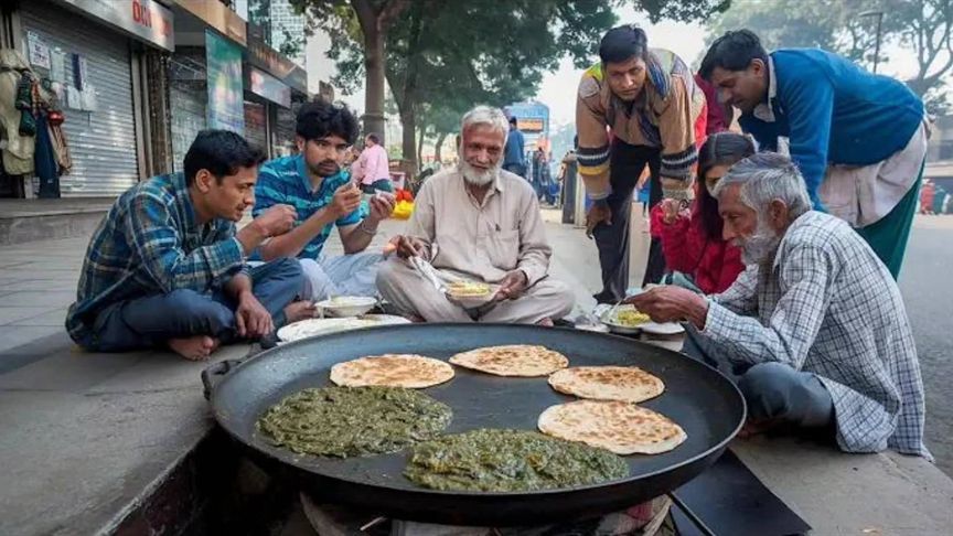 见识一下，巴基斯坦街头一天卖1000张的甩饼，打工人的营养早餐