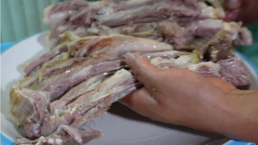 手抓肉，挑战临夏美食，看着就流口水