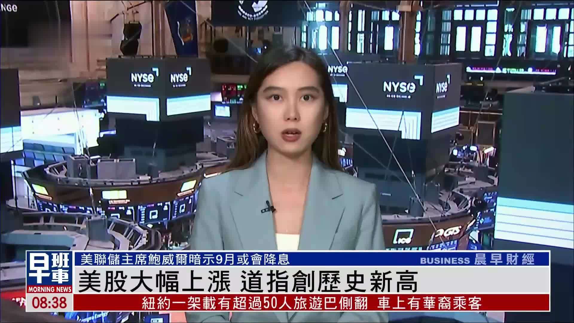 美股大幅上涨 道指创历史新高