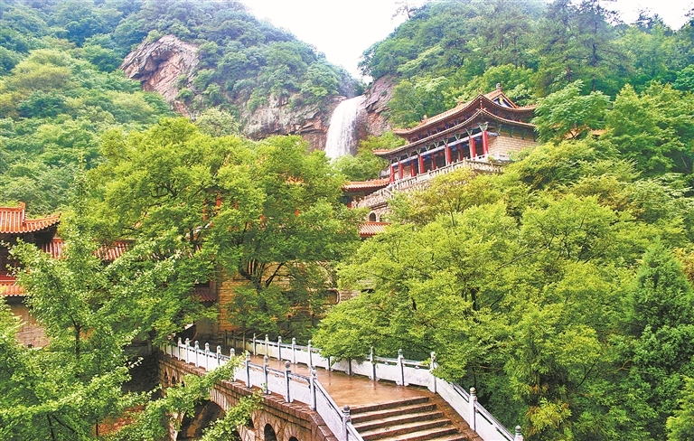 桐柏水簾寺。陳軍 攝