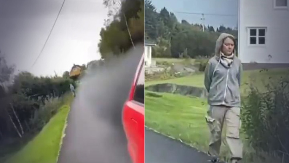 “环保少女”遭挪威男子汽车尾气挑衅，男子故意猛踩油门