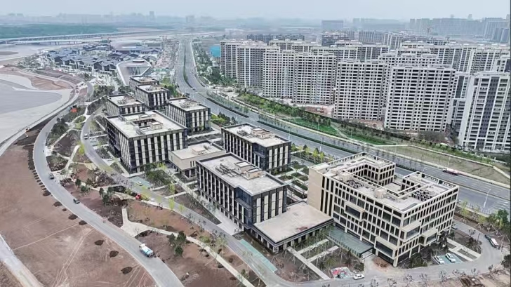 长春净月文化创意产业园项目建设现场。资料图片