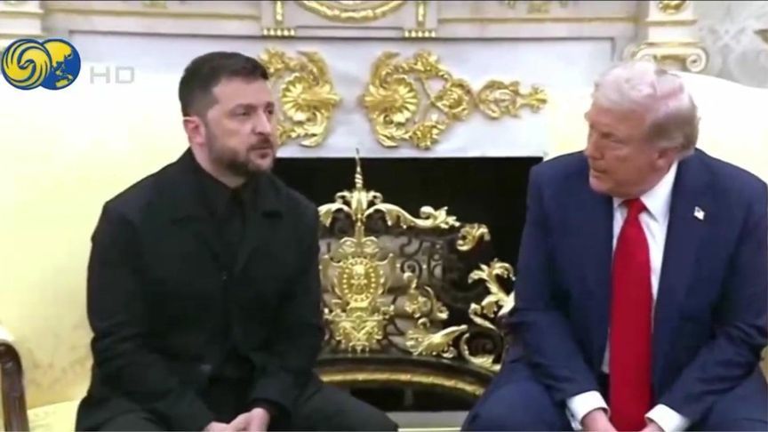 泽连斯基身着黑色西装再入白宫，与特朗普会谈细节公开