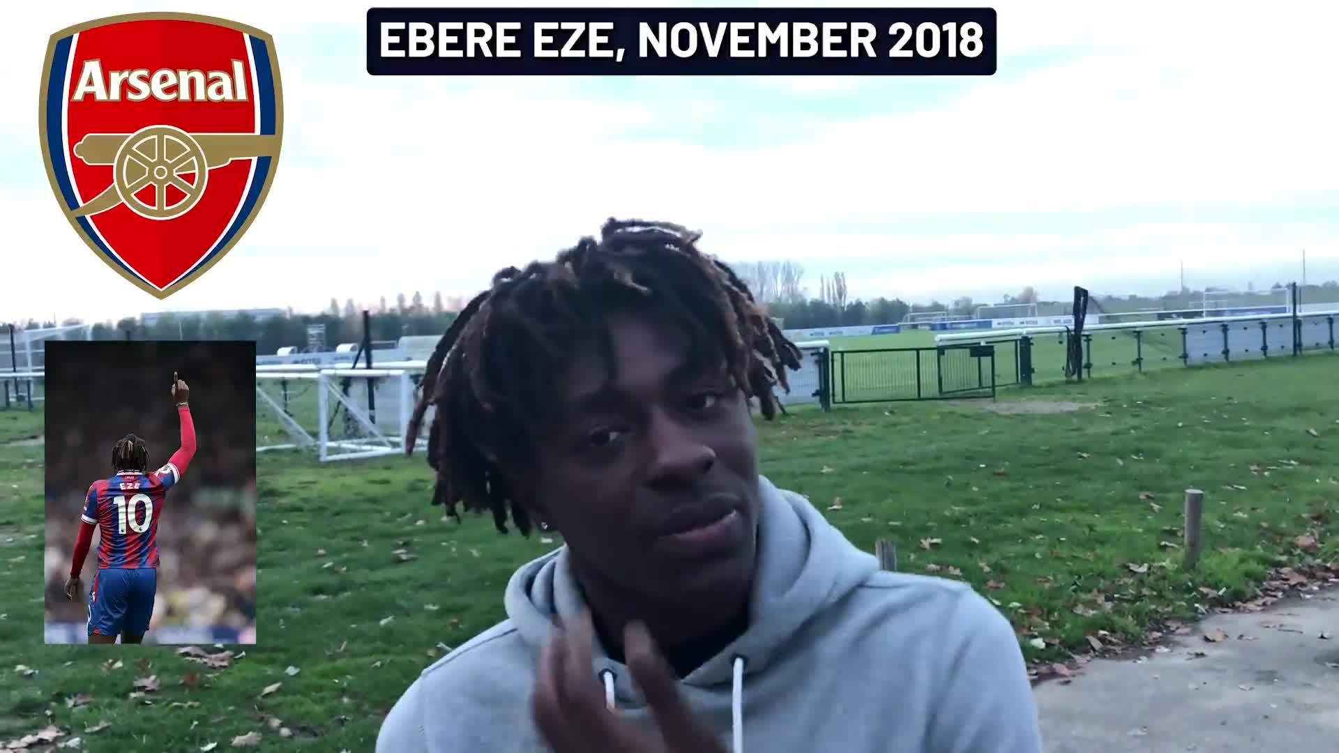 记者晒2018年对埃泽的采访：从小支持阿森纳，很喜欢亨利