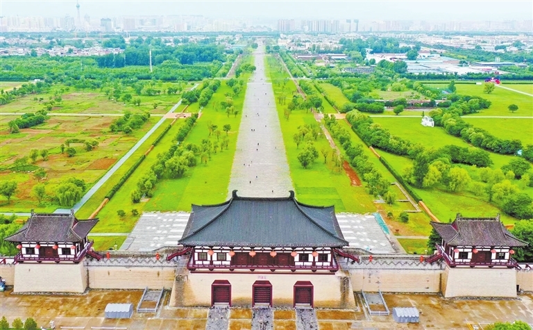 隋唐洛陽(yáng)城定鼎門及天街遺址保護(hù)展示工程。張怡熙 攝