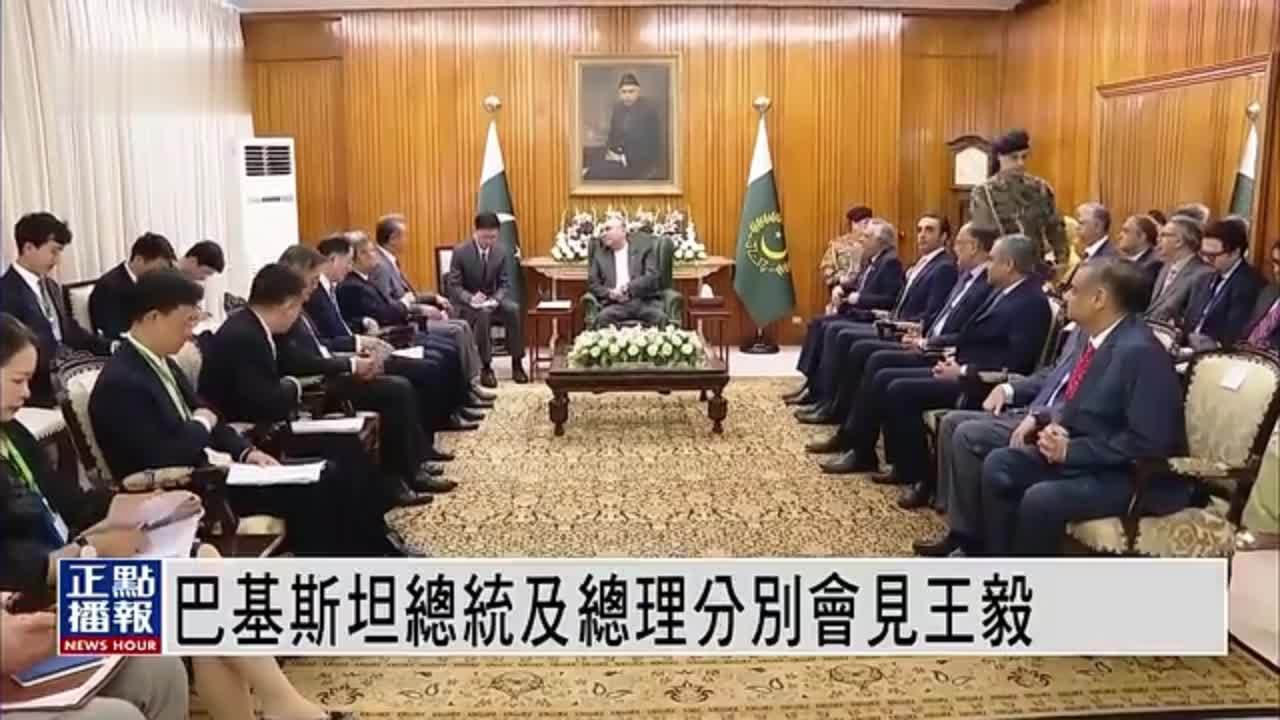 巴基斯坦总统及总理分别会见王毅