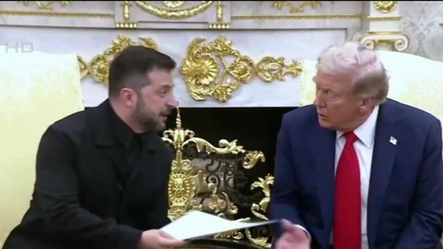 泽连斯基见到特朗普的第一件事，向其转交妻子手写信
