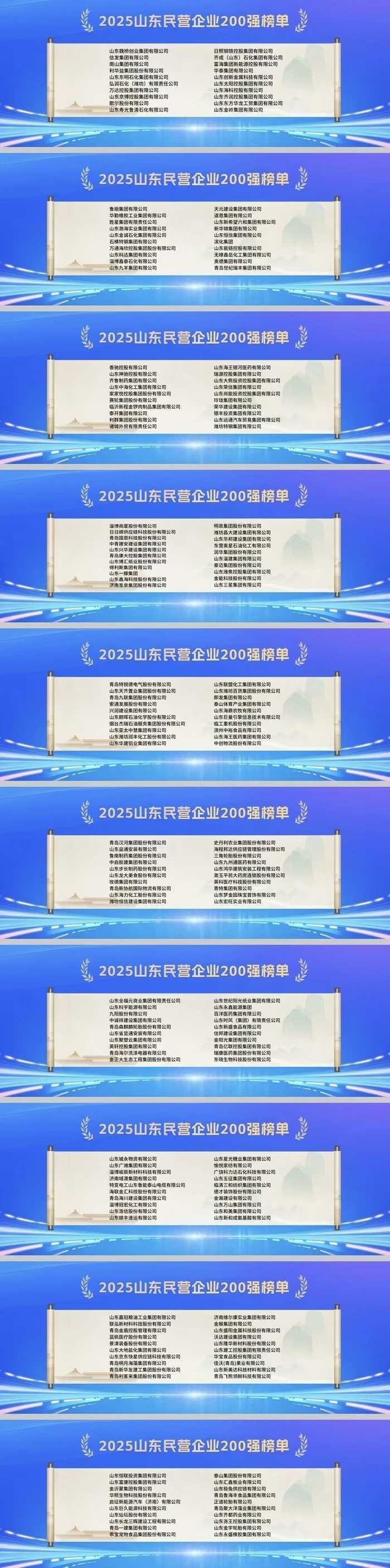 2025山东民企百强系列榜单公布，济南24家企业上榜民企200强