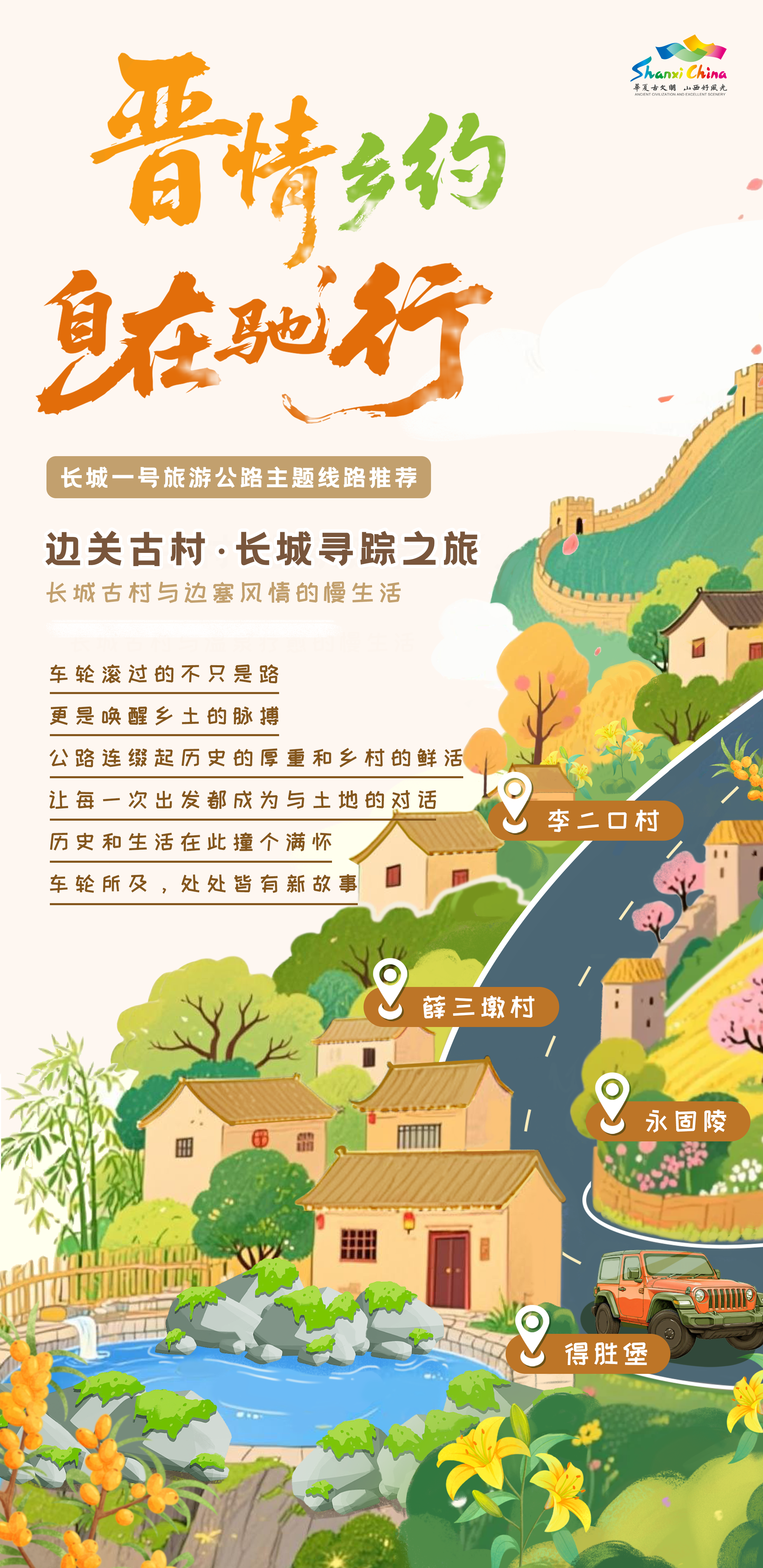 边关古村・长城寻踪之旅线路