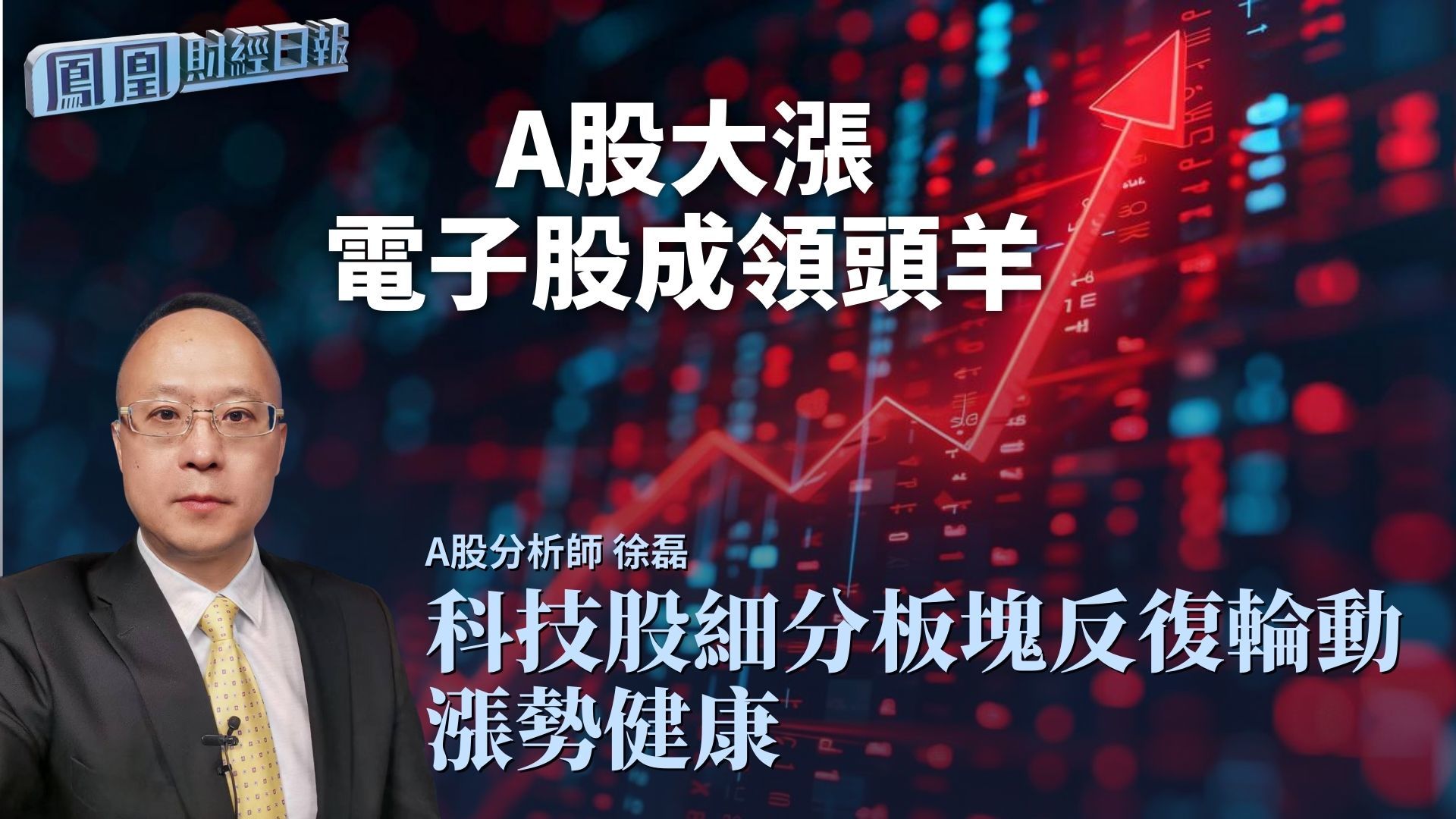 A股大涨电子股成领头羊 徐磊：科技股细分板块反复轮动 涨势健康