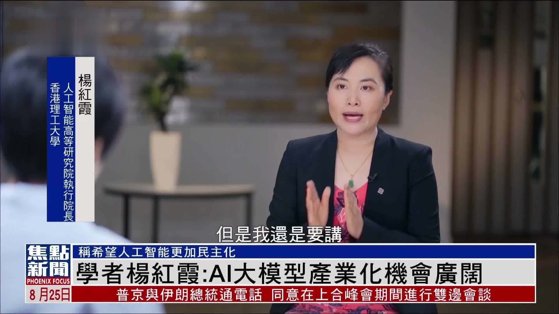 学者杨红霞：AI大模型产业化机会广阔