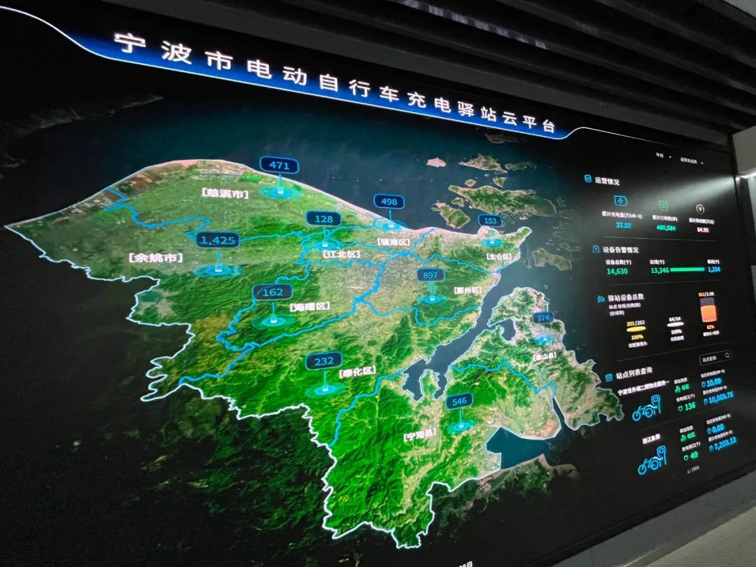 宁波市电动自行车充电驿站云平台。
