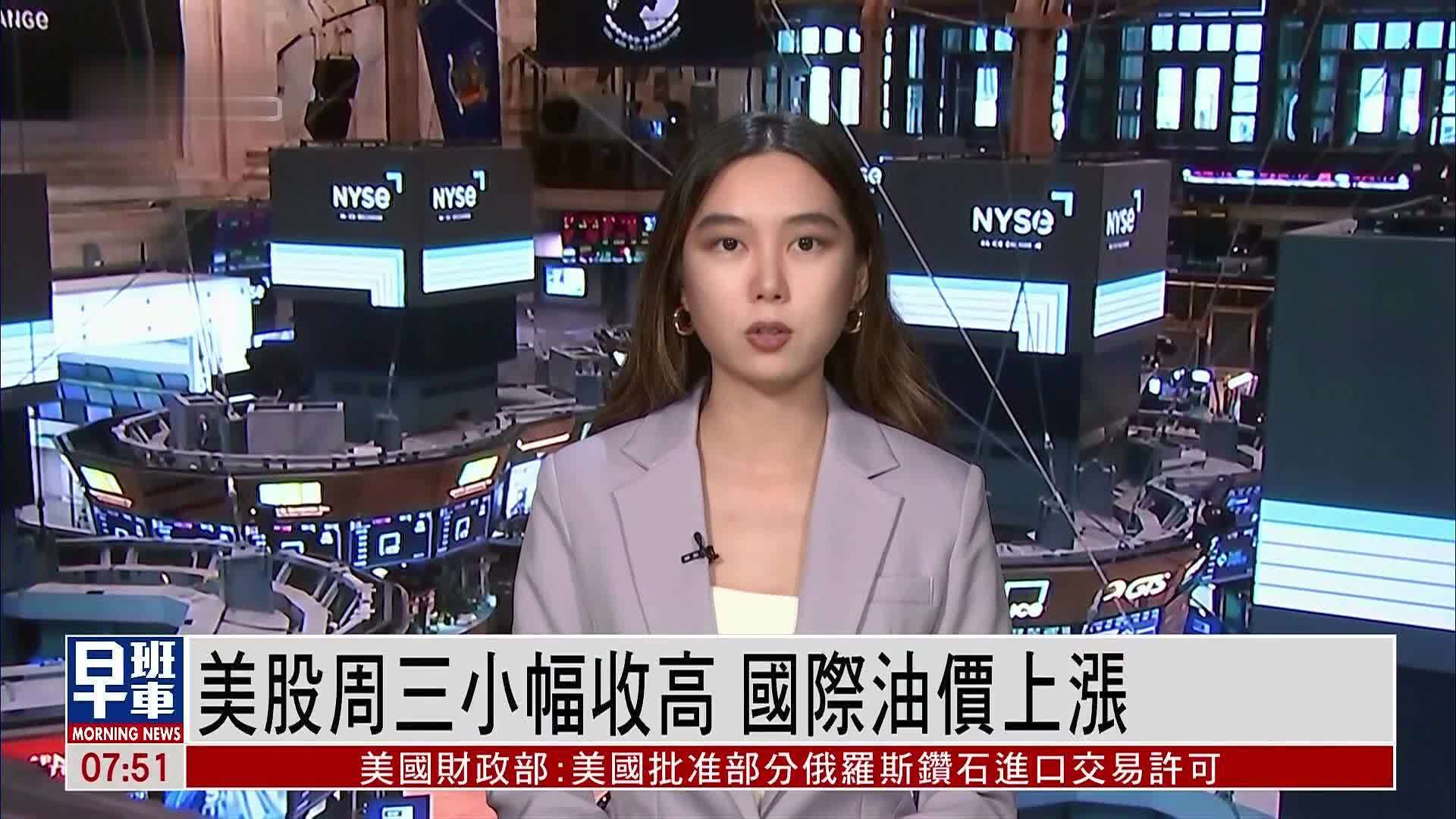 美股周三小幅收高 国际油价上涨