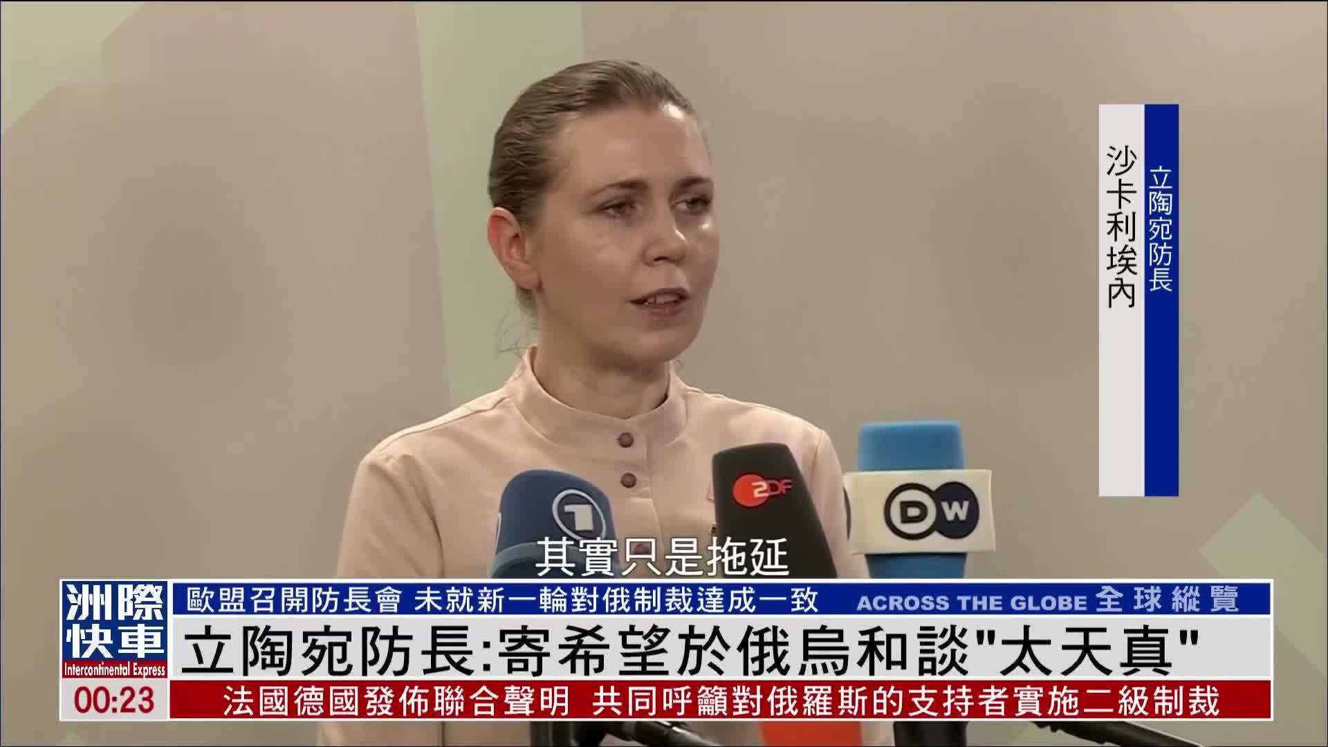 立陶宛防长：寄希望于俄乌和谈“太天真”