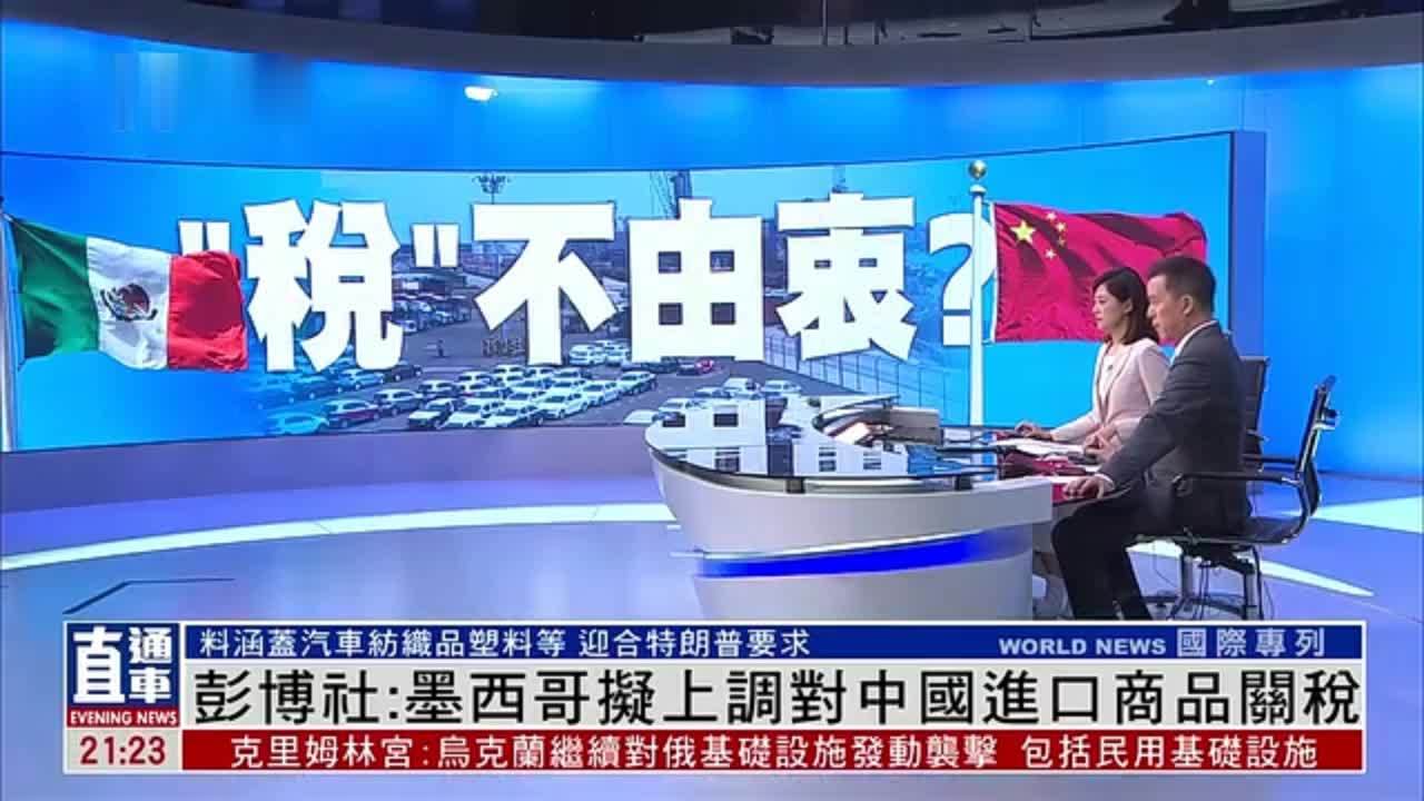 彭博社：墨西哥拟上调对中国进口商品关税