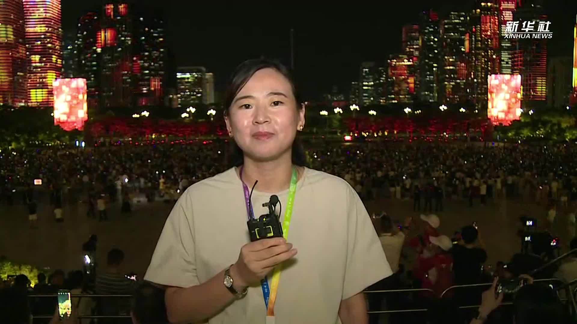80秒沉浸式观看深圳经济特区建立45周年无人机表演