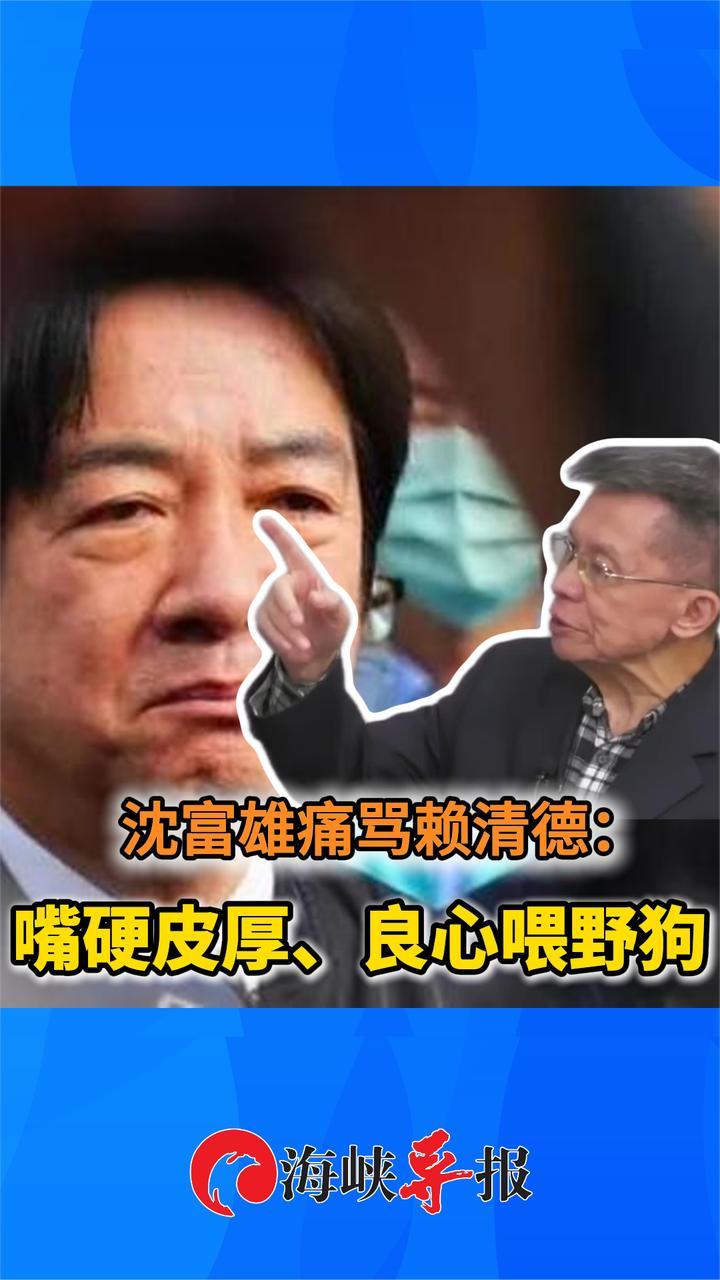 不忍了！沈富雄痛骂赖清德：嘴硬皮厚、良心喂野狗