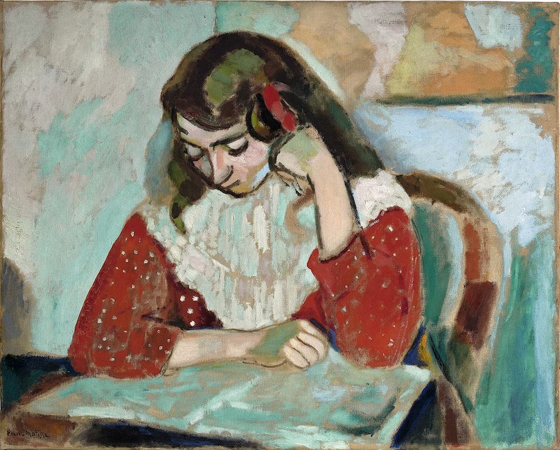 马蒂斯《阅读的玛格丽特》，1906年