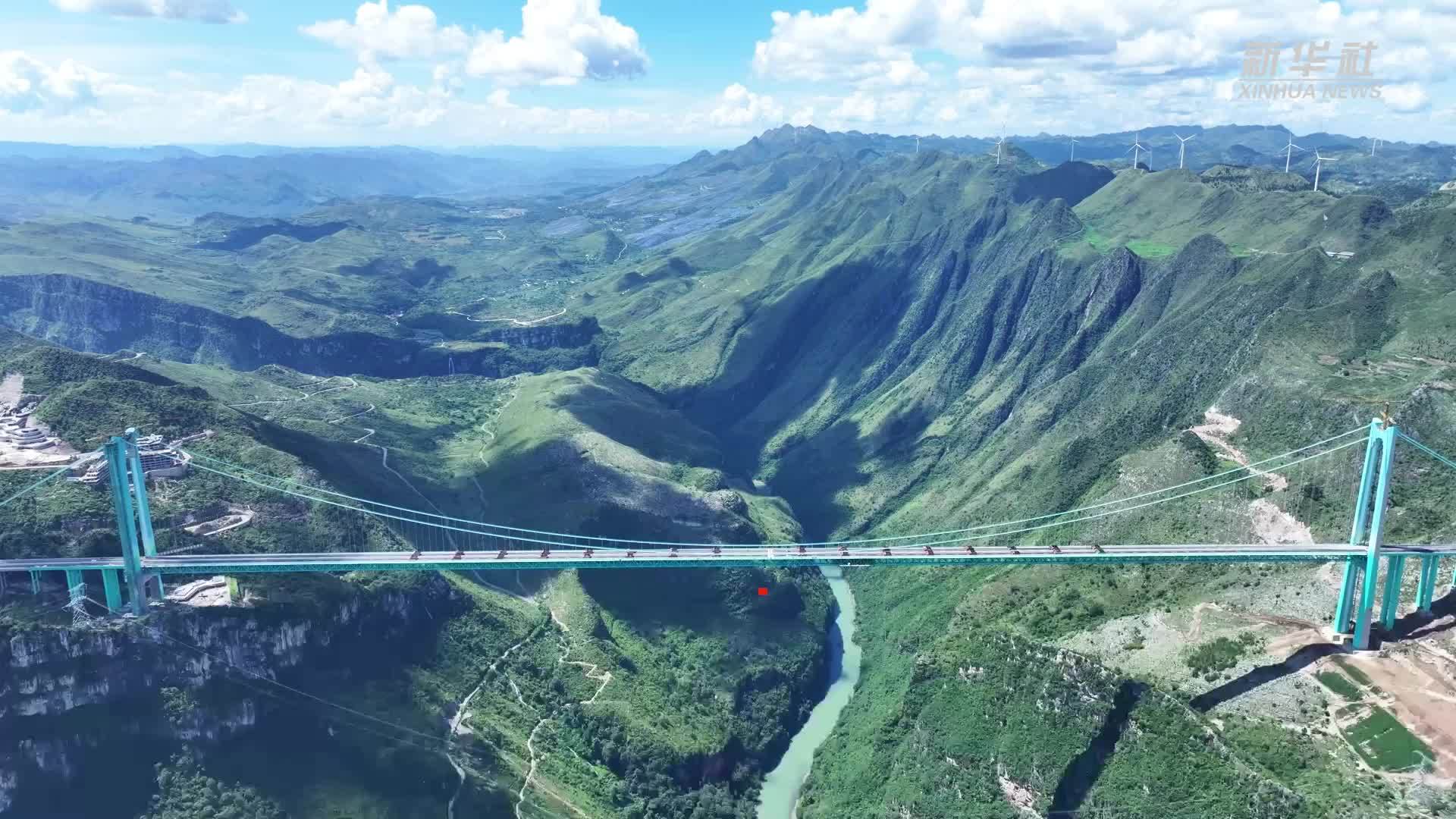 在建世界最高桥——贵州花江峡谷大桥顺利完成荷载试验