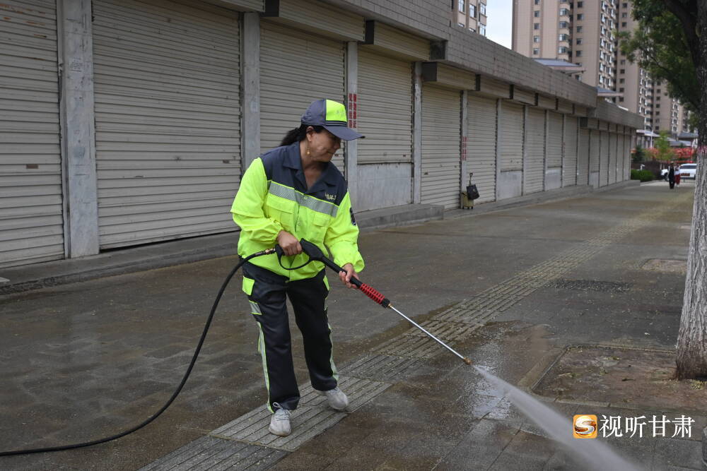一阵“槐花雨”飘落　甘肃崆峒“美容师”忙起来了