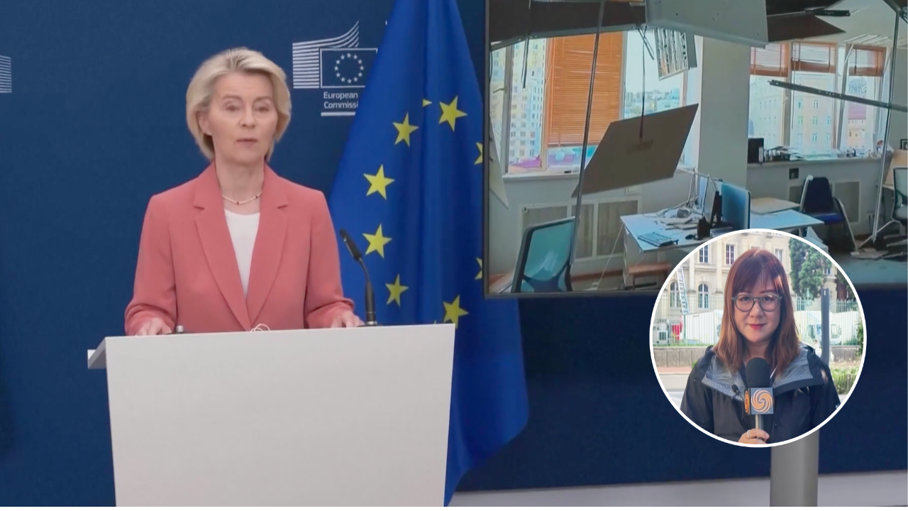 俄军袭击基辅波及欧盟办公室 冯德莱恩表态将祭出第19轮制裁