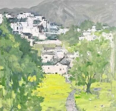 纵观艺术之态,尽享艺术之美!徽州纪行—田乐军、杭忠佳、孙丕玺油画写生作品画展在青岛举行