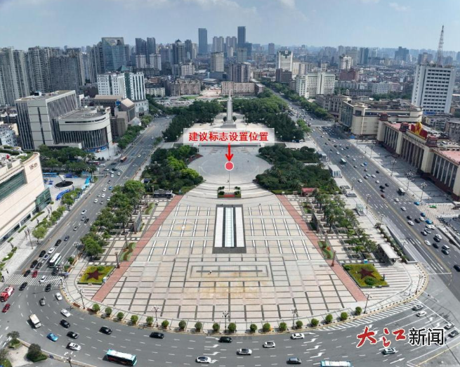 点位示意图 八一广场