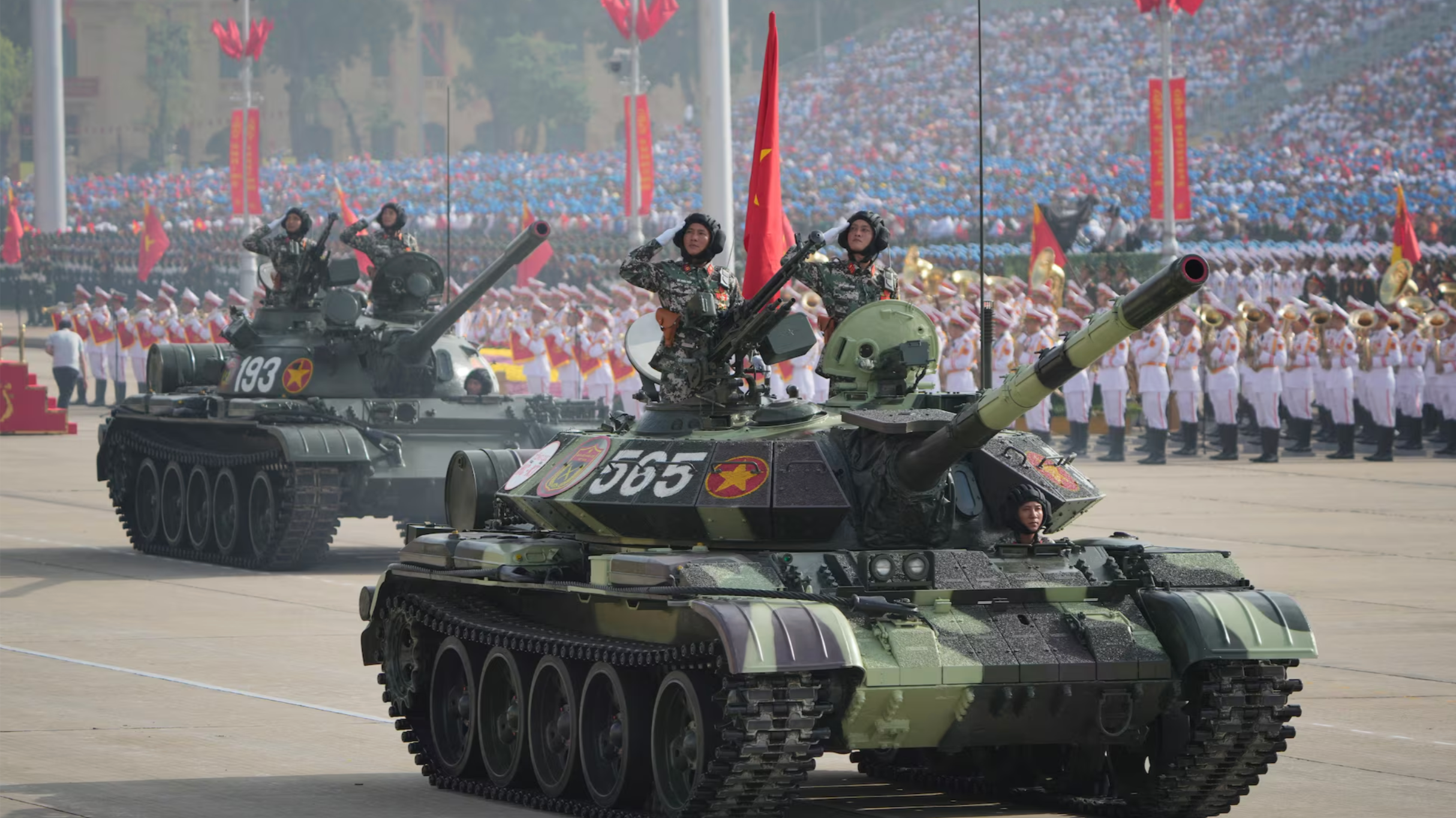 越南举行国庆阅兵 中国人民解放军仪仗司礼大队受邀参加