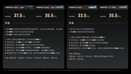 全新坦克500发布：中式豪华+全场景越野，33.5万元起