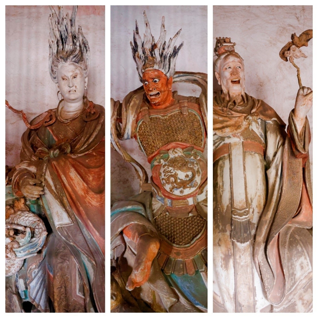 晋城玉皇庙元代彩塑