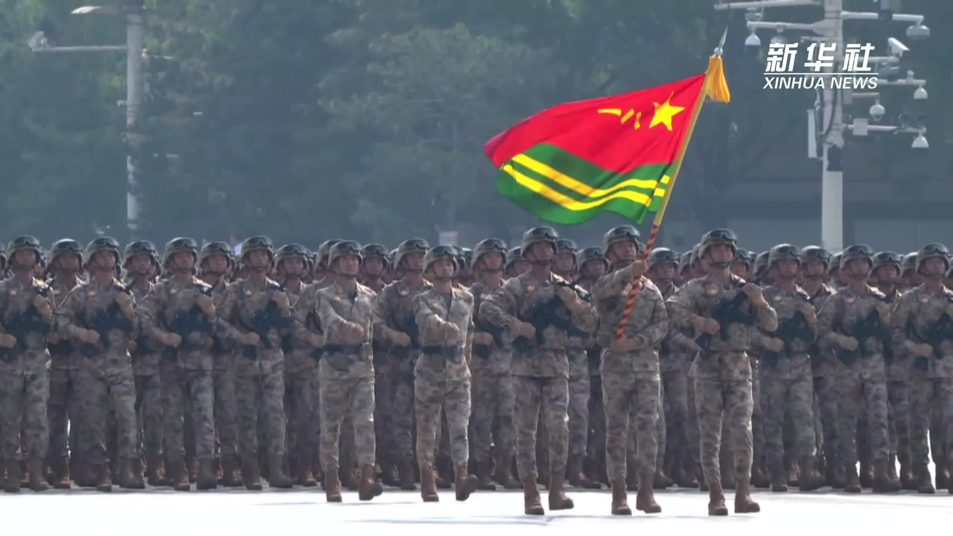 阅兵现场丨联勤保障部队方队：受阅队员涵盖军队各类型主体力量