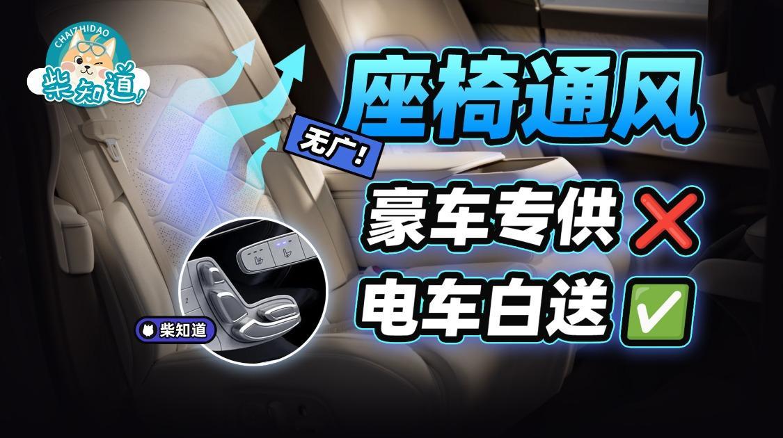 座椅通风，豪车才配？电车怎么把价格给家人们打下来的？