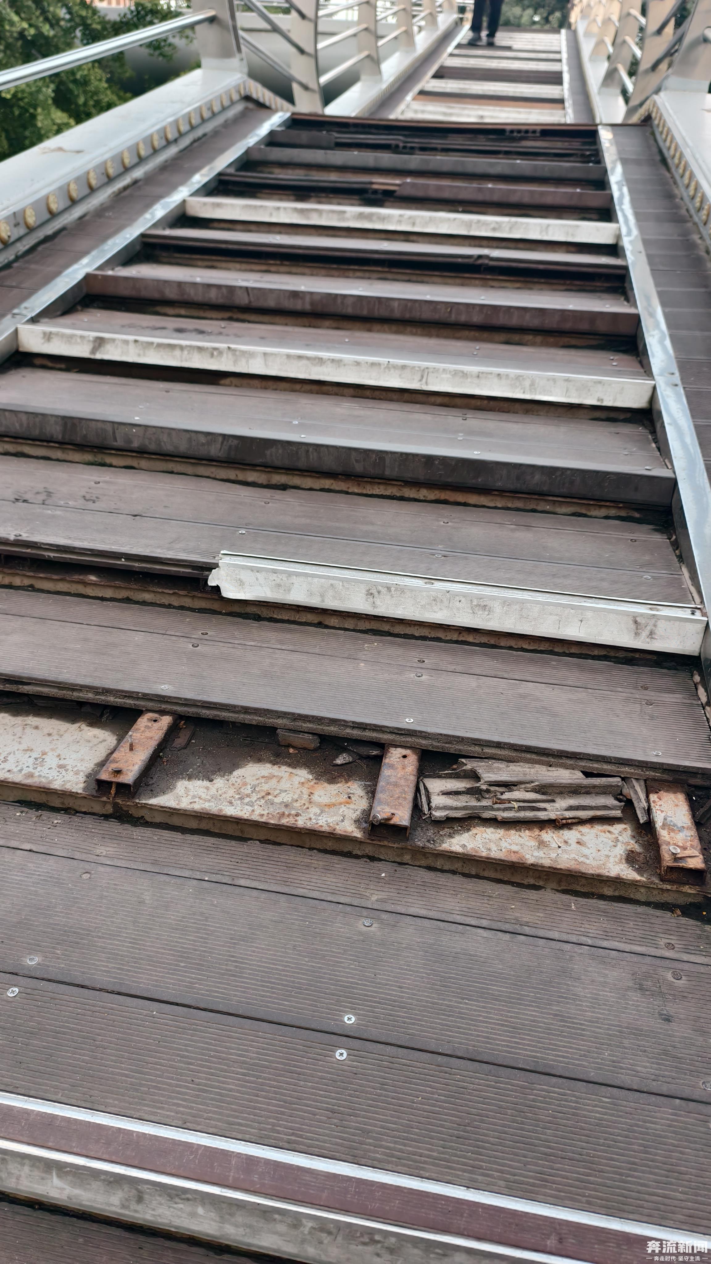 大厦外墙瓷砖脱落 学生行人通行存隐患